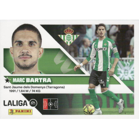 Completa tu álbum Bartra Real Betis Colección Panini Liga Este 2026-27