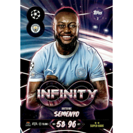 Completa tu colección Antoine Semenyo Infinity Topps UCC Match Attax 2026-27