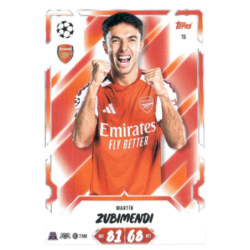 Compra online Martin Zubimendi Arsenal Topps Match Attax 2026-27