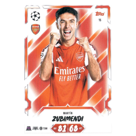 Compra online Martin Zubimendi Arsenal Topps Match Attax 2026-27