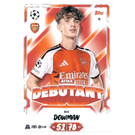 Get Max Dowman Attax Debutant Topps Match Attax 2026-27