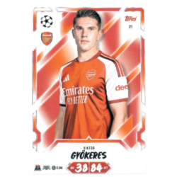 Hazte con Viktor Gyökeres Arsenal Topps UEFA Match Attax 2026-27