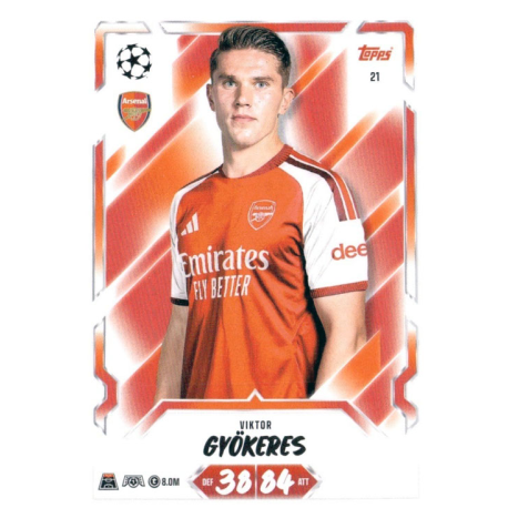 Hazte con Viktor Gyökeres Arsenal Topps UEFA Match Attax 2026-27