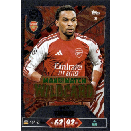 Consigue Jurriën Timber Man of the Match Wildcard Match Attax Champions League 2026-27