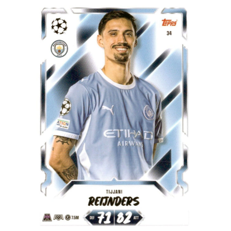 Compra online Tijjani Reijnders Manchester City Topps UCC Match Attax 2026-27