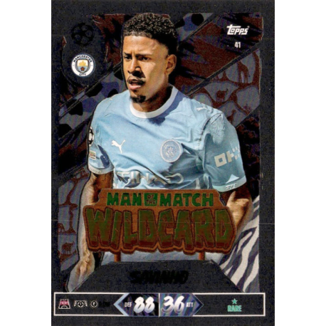 Hazte con Savinho Man of the Match Wildcard Match Attax Champions League 2026-27