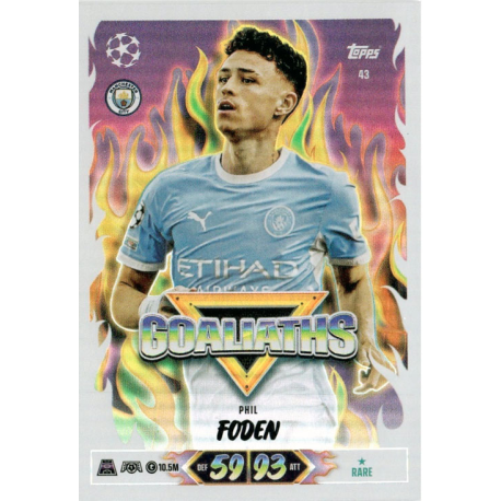 Collect Phil Foden Goaliaths Topps UCC Match Attax 2026-27