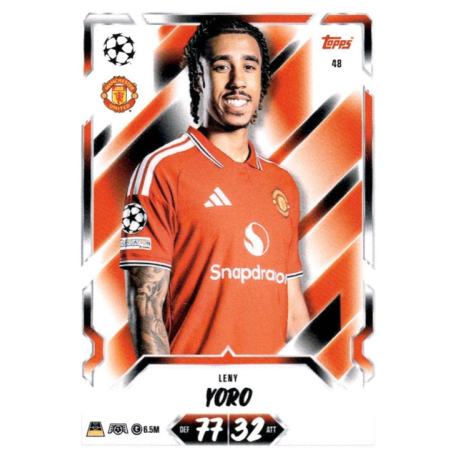 Hazte con Leny Yoro Manchester United Match Attax Champions League 2026-27