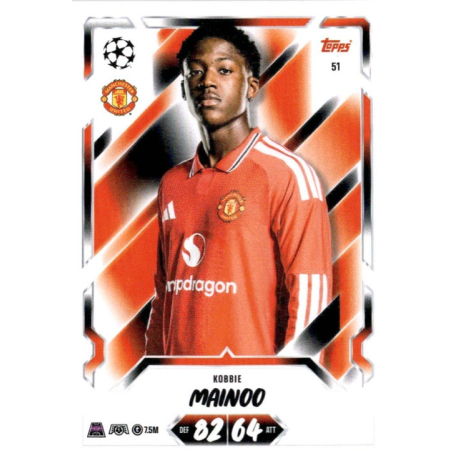 Get Kobbie Mainoo Manchester United Topps UEFA Match Attax 2026-27