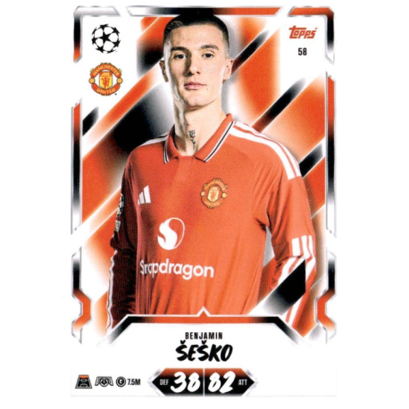 Collect Benjamin Šeško Manchester United Topps Match Attax UCC 2026-27