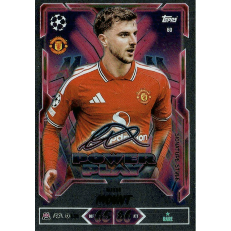 Consigue ahora Mason Mount Power Play Signature Style Topps Match Attax UCC 2026-27