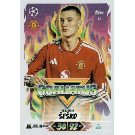 Get it now Benjamin Šeško Goaliaths Topps UEFA Match Attax 2026-27