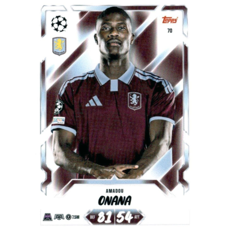 Completa tu colección Amadou Onana Aston Villa Match Attax 2026-27