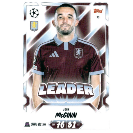 Consigue ahora John McGinn Leader Topps Match Attax Champions League 2026-27
