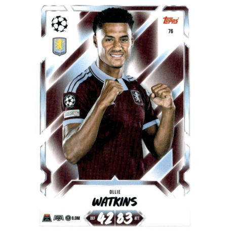 Find Ollie Watkins Aston Villa Topps Match Attax 2026-27