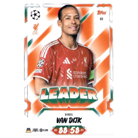 Complete your collection Virgil van Dijk Leader Topps UEFA Champions League Match Attax 2026-27