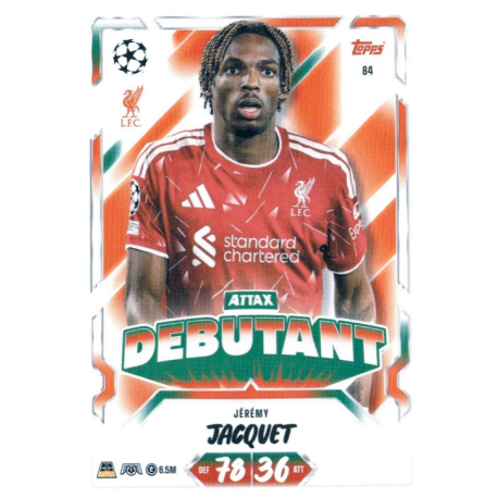 Buy Cards Jérémy Jacquet Attax Debutant Topps Match Attax UCC 2026-27