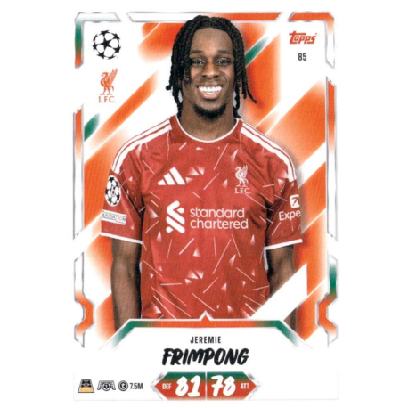 Get yours Jeremie Frimpong Liverpool Topps Match Attax 2026-27