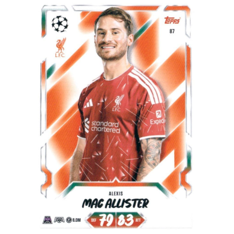Add to your collection Alexis Mac Allister Liverpool Topps UEFA Champions League Match Attax 2026-27