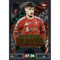 Consigue ahora Milos Kerkez Man of the Match Wildcard Match Attax Champions League 2026-27