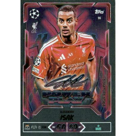 Consigue ahora Alexander Isak Power Play Signature Style Topps UEFA Champions League Match Attax 2026-27