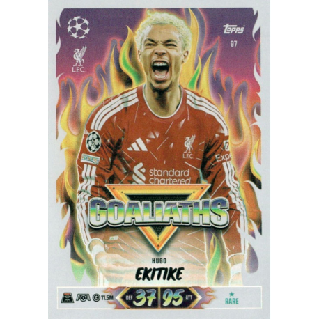 Get Hugo Ekitiké Goaliaths Topps UEFA Champions League Match Attax 2026-27