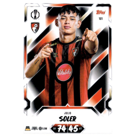Busca y compra Julio Soler AFC Bournemouth Topps Match Attax 2026-27