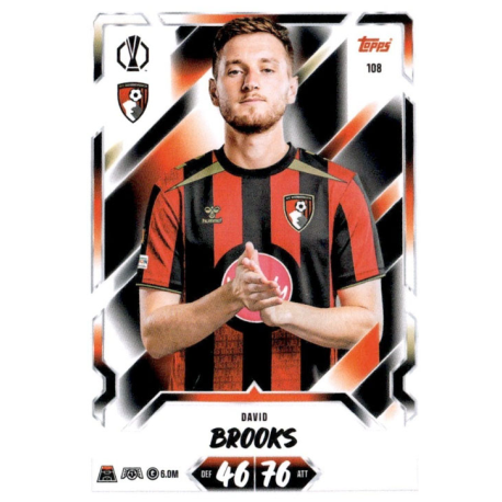Collect David Brooks AFC Bournemouth Topps UEFA Champions League Match Attax 2026-27