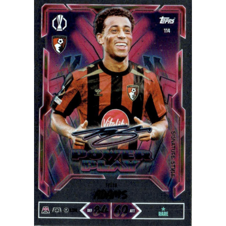 Consigue Tyler Adams Power Play Signature Style Match Attax 2026-27