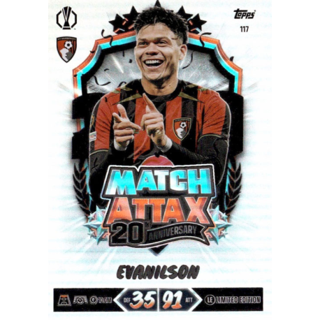 Find Evanilson Match Attax 20th Anniversary Topps UEFA Champions League Match Attax 2026-27