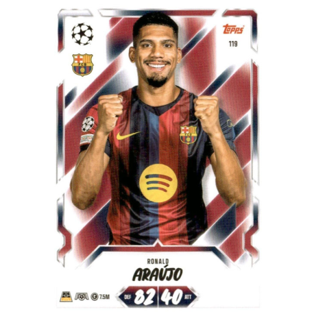 Completa tu colección Ronald Araújo Barcelona Topps UEFA Match Attax 2026-27
