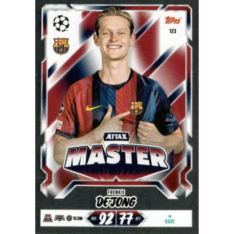 Añade a tu colección Frenkie de Jong Attax Master Topps Match Attax Champions League 2026-27