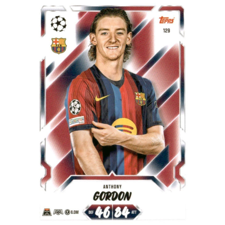 Collect Anthony Gordon Barcelona Topps Match Attax UCC 2026-27