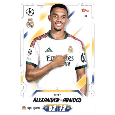 Get yours Trent Alexander-Arnold Real Madrid Topps Match Attax 2026-27