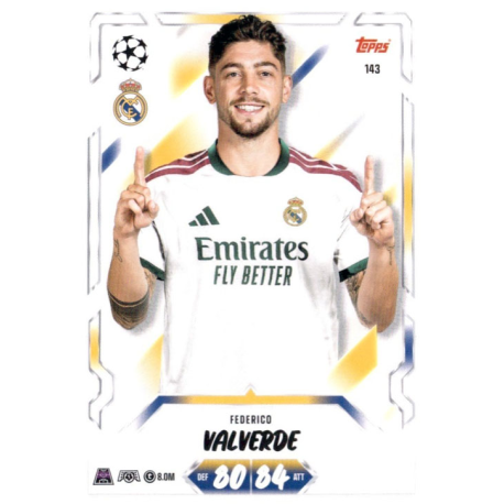 Completa tu colección Federico Valverde Real Madrid Match Attax Champions League 2026-27