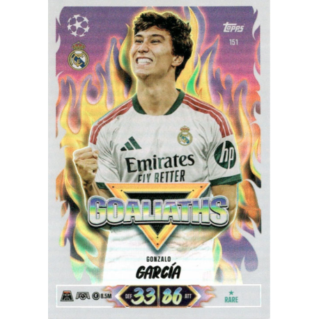 Complete your collection Gonzalo García Goaliaths Topps UCC Match Attax 2026-27