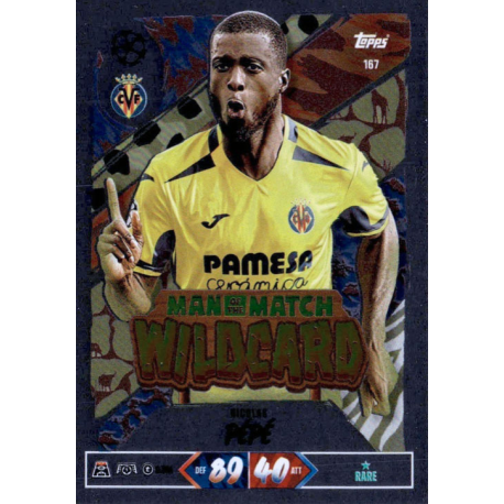 Añade a tu colección Nicolas Pépé Man of the Match Wildcard Topps Match Attax Champions League 2026-27