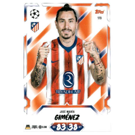 Compra José María Giménez Atlético Madrid Match Attax 2026-27