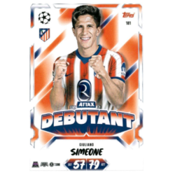 Busca y compra Giuliano Simeone Attax Debutant Topps Match Attax 2026-27