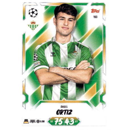 Colecciona Ángel Ortiz Real Betis Topps Match Attax Champions League 2026-27