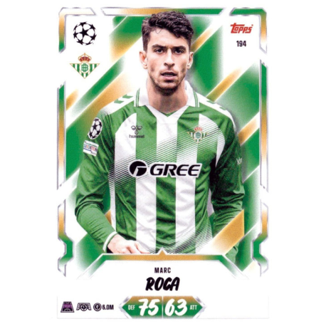 Compra online Marc Roca Real Betis Topps Match Attax 2026-27