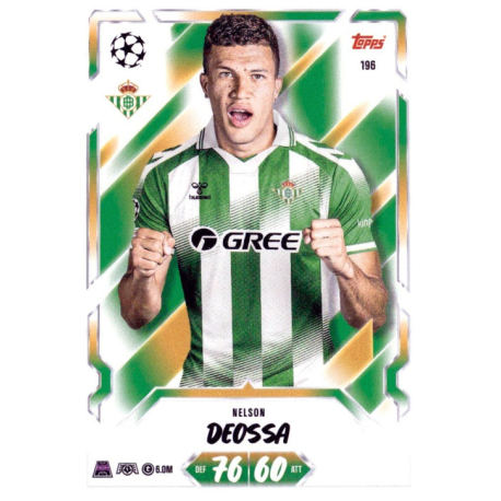 Buy Cards Nelson Deossa Real Betis Match Attax Champions League 2026-27