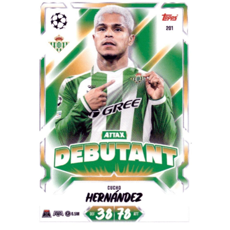 Consigue Cucho Hernández Attax Debutant Topps UEFA Match Attax 2026-27