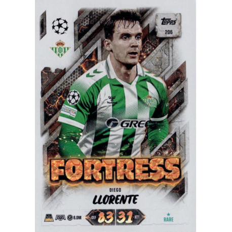 Hazte con Diego Llorente Fortress Topps Match Attax UCC 2026-27