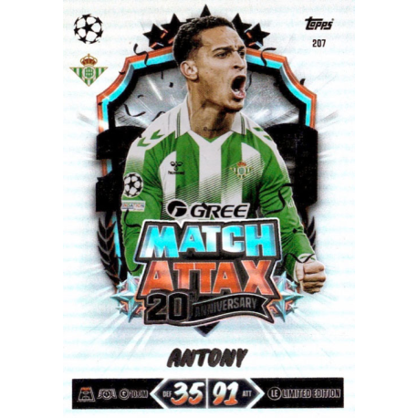 Compra online Antony Match Attax 20th Anniversary Topps Match Attax UCC 2026-27