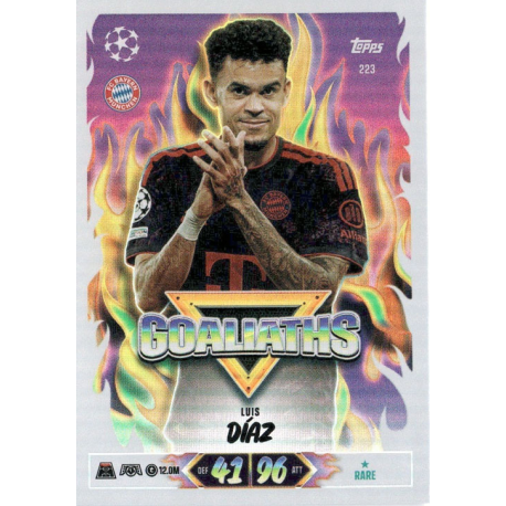 Encuentra Luis Díaz Goaliaths Topps Match Attax UCC 2026-27