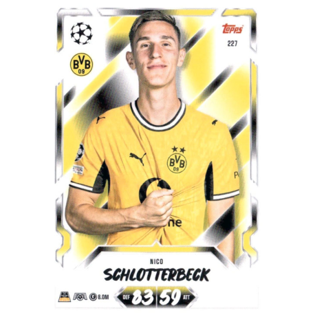 Get Nico Schlotterbeck Borussia Dortmund Match Attax 2026-27