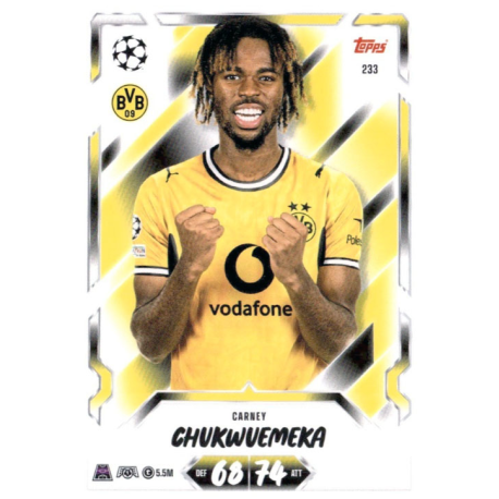 Collect Carney Chukwuemeka Borussia Dortmund Match Attax Champions League 2026-27