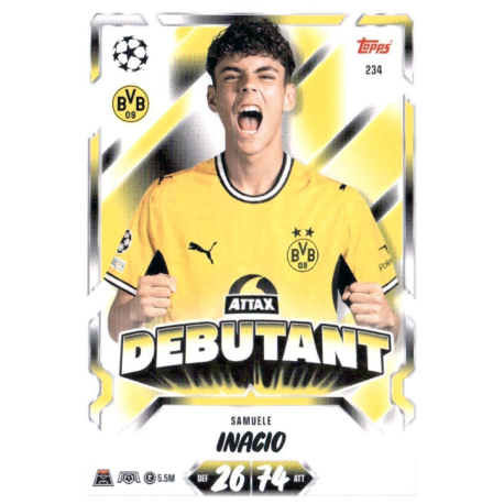 Compra Samuele Inácio Attax Debutant Match Attax Champions League 2026-27