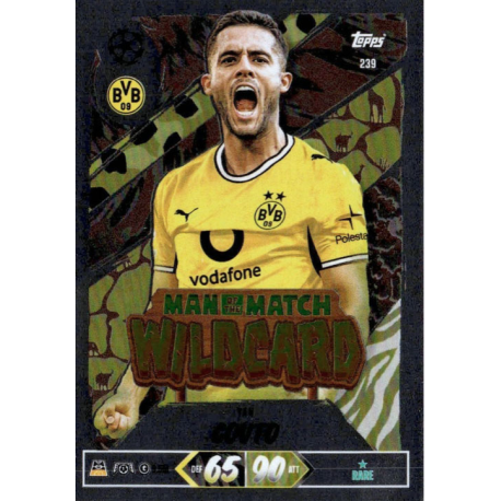 Encuentra Yan Couto Man of the Match Wildcard Topps UEFA Champions League Match Attax 2026-27